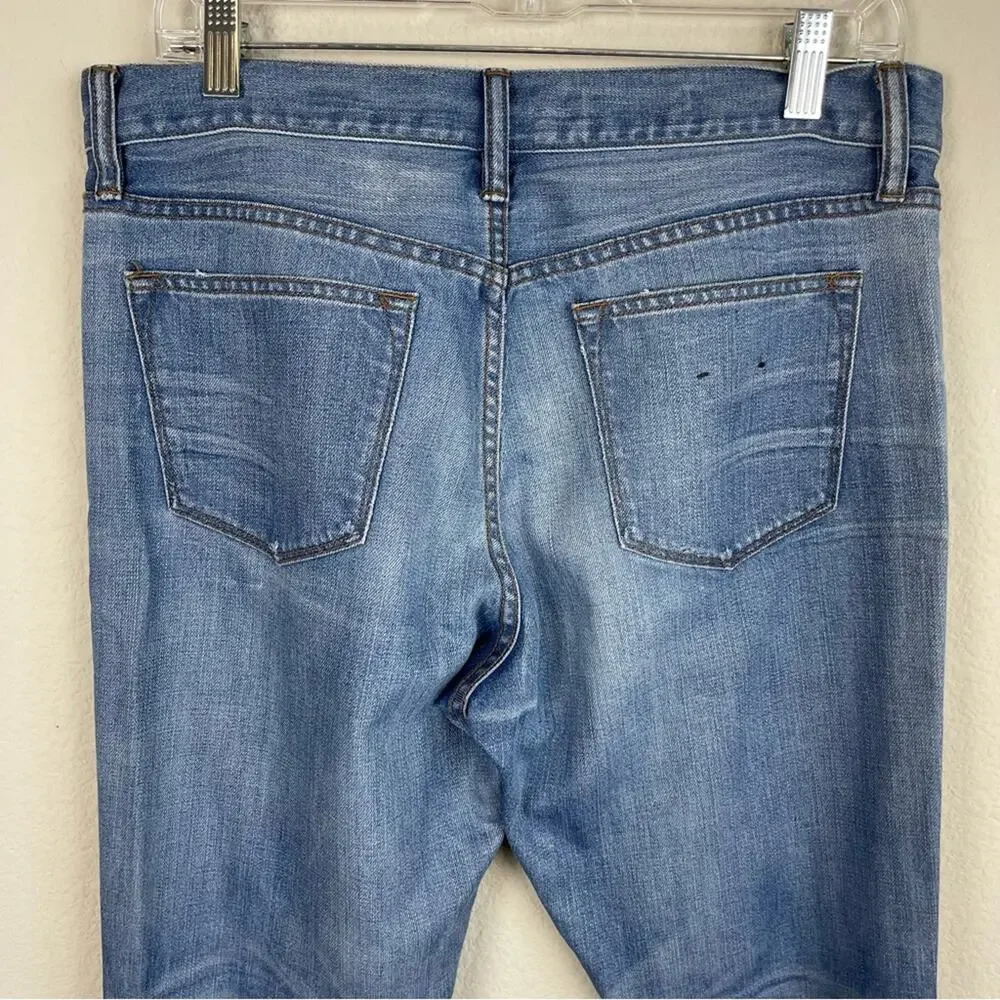 J Crew Slim Broken In Boyfriend Medium Wash Jeans 29
